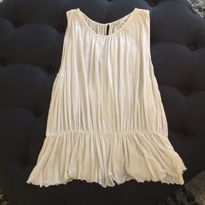 Banana Republic Cream Sleeveless Tunic